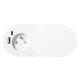 GNIAZDO MEBLOWE ORNO OR-GM-9042/W Ø6cm KABEL 1,9m 2xUSB